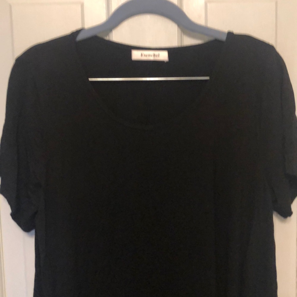 Black Short Sleeve Swing Tunic size L by Esenchel